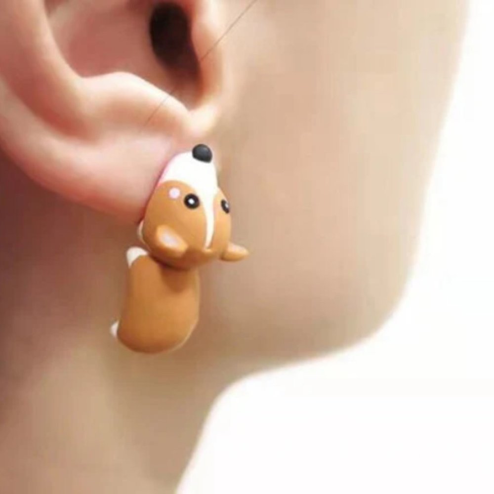 Corgi Earrings, Cute Earrings, Dog Earrings, Dog Lover